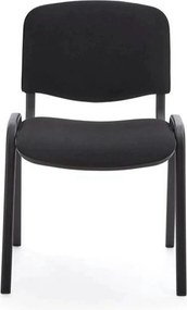 Scaun ISO, negru, stofa, 53x55x82 cm
