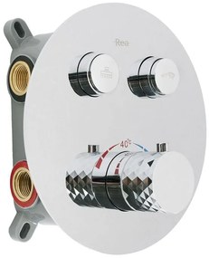 Set de dus incastrat Rea Lungo Diamond crom + BOX