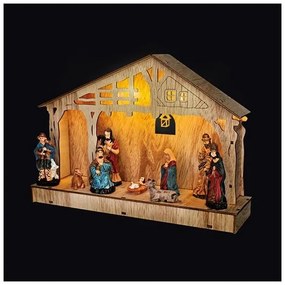 Solight 1V259 - Decorațiune LED Crăciun, Betlem, LED/2xAA