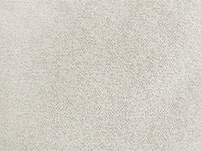 Taburet alb cu tapițerie din chenille Roxelane – Bobochic Paris