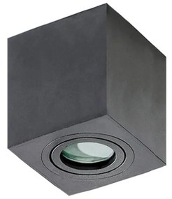 Spot aplicat pentru baie IP44 Brant 1 square negru