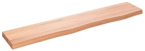 vidaXL Poliță perete maro deschis 100x20x4 cm lemn masiv stejar tratat