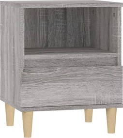 vidaXL Noptieră, gri sonoma, 40x35x50 cm