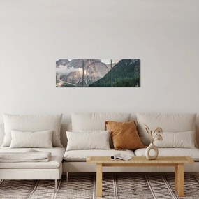 Tablou - Lake Prags (cu ceas) (90x30 cm)