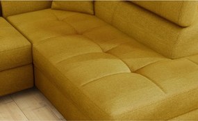 Colțar galben extensibil/cu spațiu de depozitare (cu colț pe partea dreaptă/în formă de ”L”) Anton – ELTAP