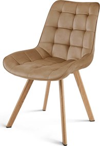 Scaun de masa SORIA VELVET, maro