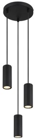 Lustră pe cablu Globo 57918-3HB JAMES 3xGU10/25W/230V negru
