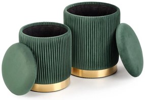 Scaun Monty, verde închis/auriu