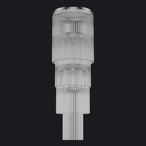 Lustra design LUX diametru 25cm din alama decorata cu sticla Filago