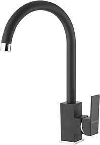 Baterie bucatarie Alveus Santo Carbon monocomanda negru mat