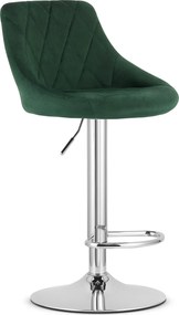 OFERTA Scaun de bar verde VELVET KAST II. calitate secundara