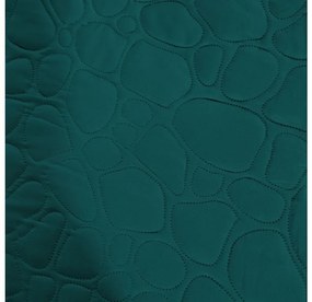 Cuvertura de pat turcoaz cu model STONE 200x220 cm
