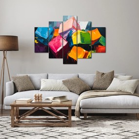 Tablou - Cuburi colorate (150x105 cm)