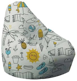 Fotoliu Nirvana Hobbit Pufrelax, Material Impermeabil - In the Summertime