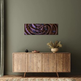 Tablou - Cupcake din ciocolată (cu ceas) (90x30 cm)