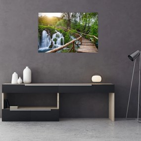 Tablou - Lacurile Plitvice (90x60 cm)