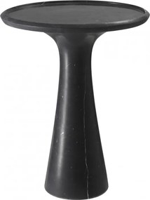 Masuta auxiliara design LUX din marmura neagra Pompano low 114330 HZ
