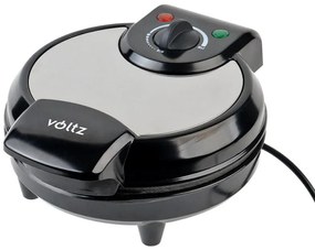 Aparat pentru vafe / gofre forma de inimioare Voltz V51442GA, 1300W, 5 inimioare, Control temperatura, Negru