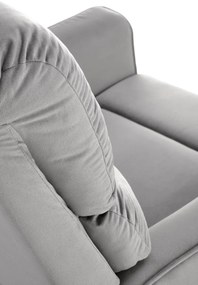 Fotoliu recliner Karim stofa gri H103 cm