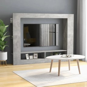 Comoda TV, gri beton, 152x22x113 cm, PAL 1, Gri beton