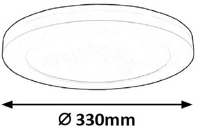 Plafonieră LED SONNET LED/30W/230V 33cm Rabalux 1490
