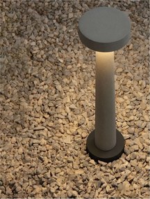 Stalp LED din ciment pentru exterior IP65 Cram White H-50cm
