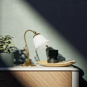 Veioza, Lampa de masa stil Art Nouveau Floral