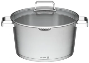 Oală G21 Gourmet Magic cu sita si capac,oţel inoxidabil-28cm