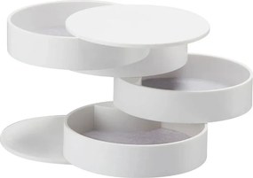 Cutie pentru depozitarea bijuteriilor YAMAZAKI Tower, alb