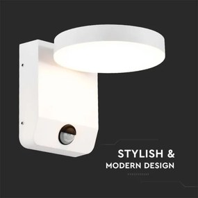LED Aplica de perete exterior cu senzor LED/17W/230V 3000K albă