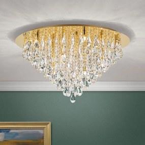 Lustra aplicata cristal K9 design elegant CELESTE D-75 aurie