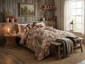 Lenjerie de pat din microfibra SPRING BEAR maro Dimensiune lenjerie de pat: 70 x 80 cm | 140 x 200 cm