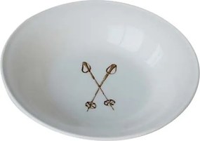 Farfurie adanca, din portelan, D17cm, Poles