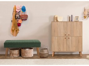 Mobilier pentru hol Maluxe 200 (Stejar sonoma + Verde). 1089083