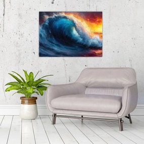 Tablou - Val în apus de soare (70x50 cm)