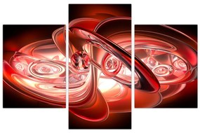 Tabloul - forme roșii (90x60 cm)