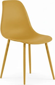 Scaun bucatarie OSAKA plastic, mustar