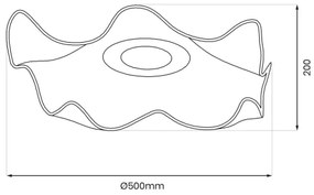 Plafonieră LED LARGO LED/16W/230V auriu