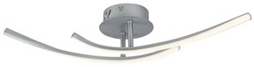 Plafoniera LED design modern Tatjana argintiu