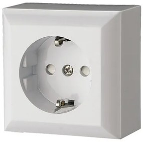 Priza simpla cu impamantare, montaj aplicat, Quatric