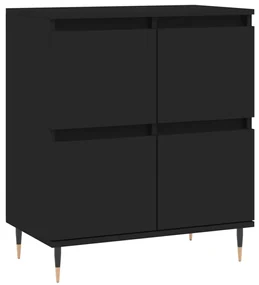 831205 vidaXL Servantă, negru, 60x35x70 cm, lemn prelucrat