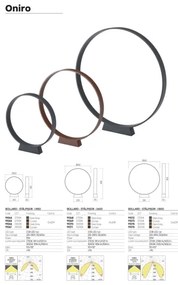 Redo 91067 - Lampă LED de exterior ONIRO, 15W, 230V, 49,5 cm, CRI 90, IP65, maro