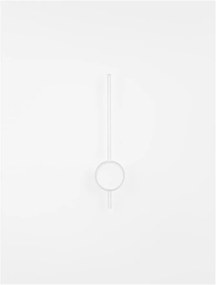 Aplica LED design modern minimalist CLOCK alba