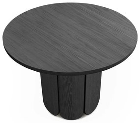 Masă de dining rotundă cu aspect de lemn de stejar ø 98 cm Soft – Woodman