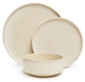 Set de 18 piese din gresie ceramică Bonami Selection Malia, crem