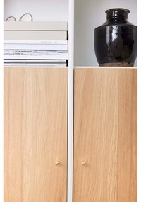 Bibliotecă albă cu aspect de stejar 176x199 cm Mistral - Hammel Furniture