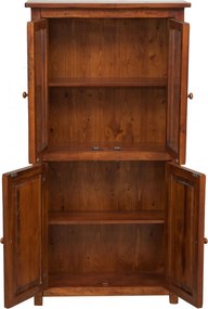 Vitrina, L68 25 H130 cm, nuc antic, lemn masiv