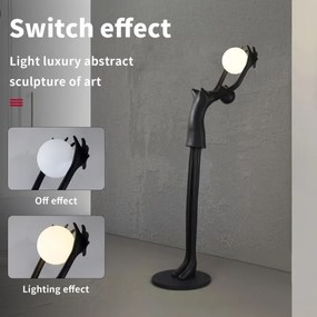 Immax 08812XL - Lampă de podea SILUETTE 1xE27/25W/230V 210 cm Human Girl