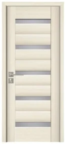 Usa Interior din MDF Novo Doors ND02 LUX PREMIUM, Cadru din Lemn Masiv, KIT COMPLET, Toc Reglabil de 10 CM INCLUS, Plinta pe Ambele Parti (Culoare:
