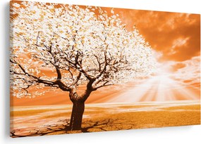 Tabloul cu pomul portocaliu (90x60 cm)
